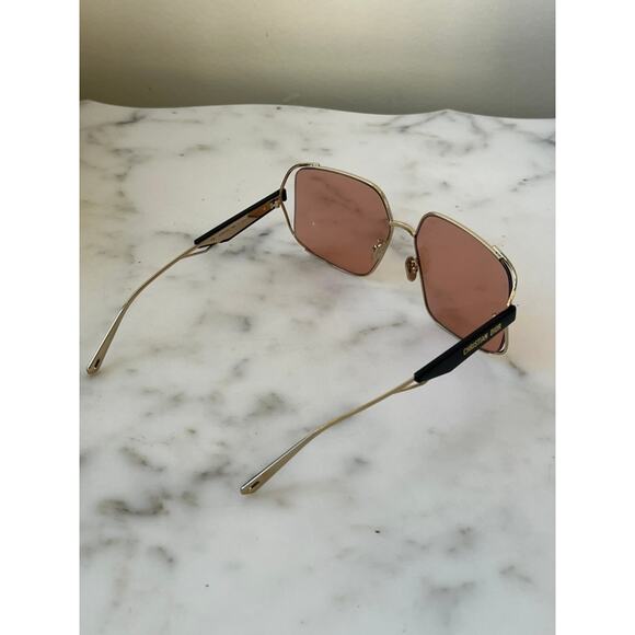 Dior ArchiDior S1U Oversized Sunglasses in Gold Pink